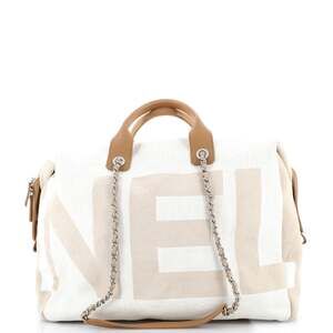 Chanel Deauville Logo Bowling Bag #241227C27B